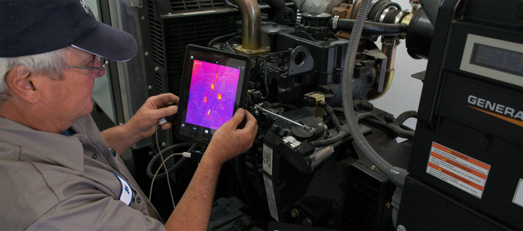 Thermography and IR on Generator