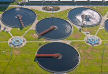 Water tanks of a sewage